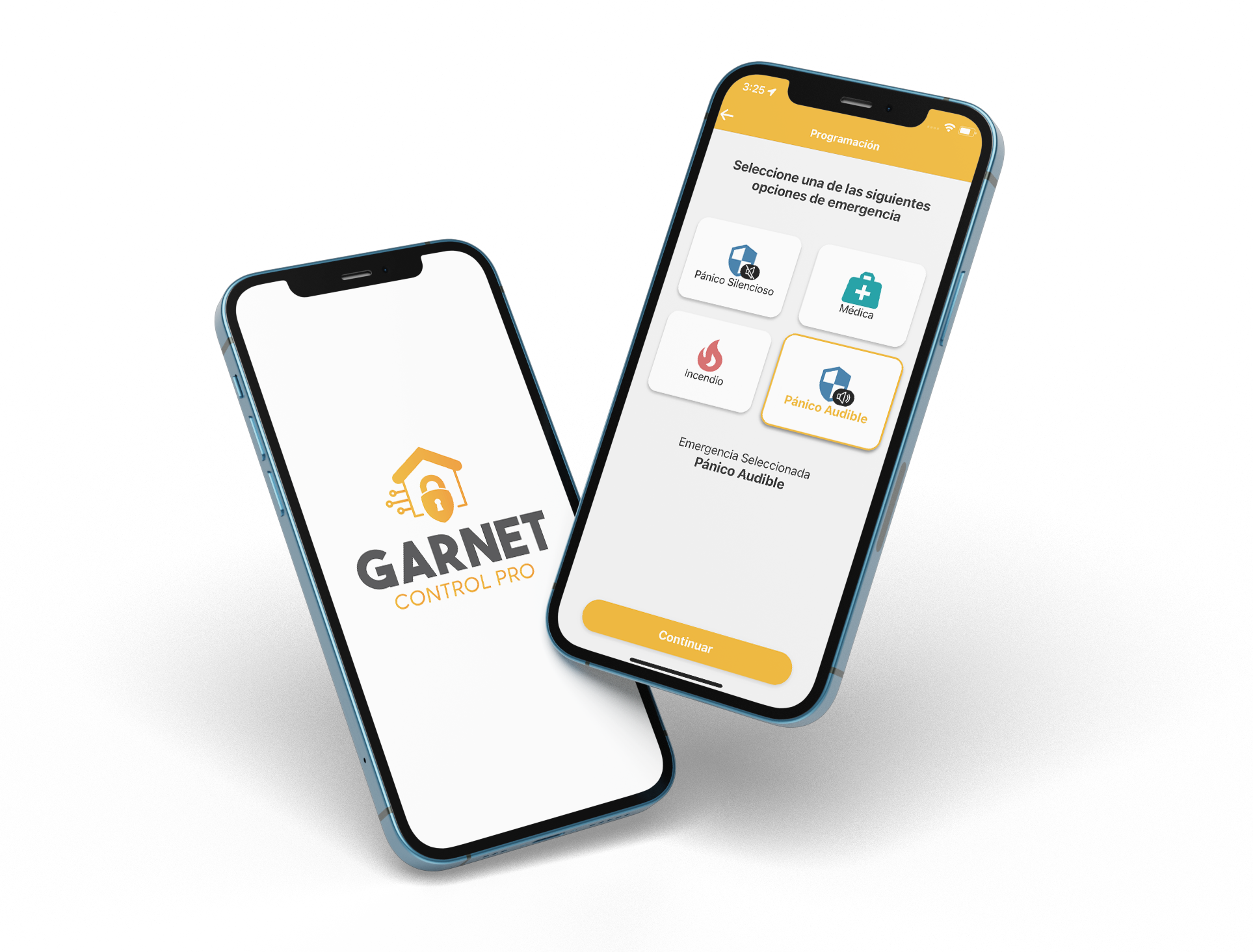 Garnet Control Pro en teléfonos móviles