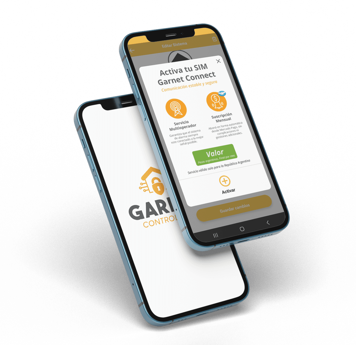 Activación de SIM Garnet Connect desde la app