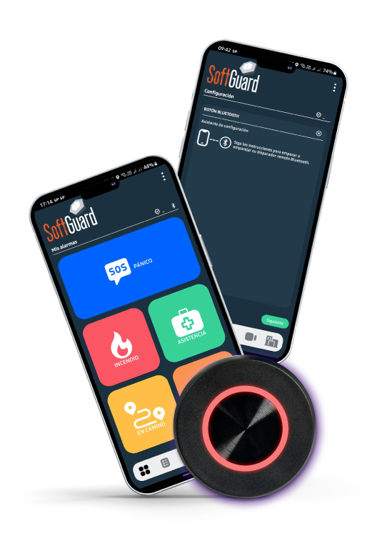 Botón Bluetooth vinculado con SmartPanics